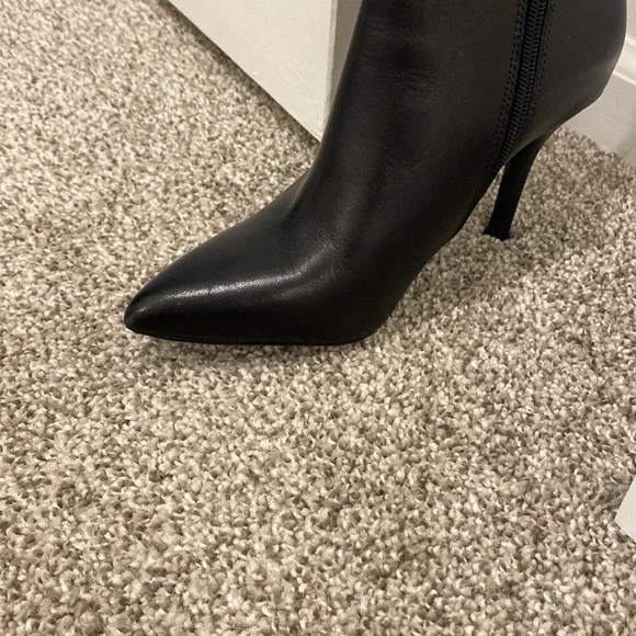 Nine West: Black Knee High Heeled Boots - Picture 11 of 15
